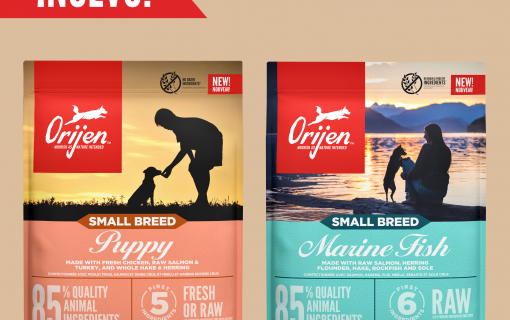Orijen lanza Small Breed Marine Fish y Small Breed Puppy, dos nuevas recetas para razas pequeñas