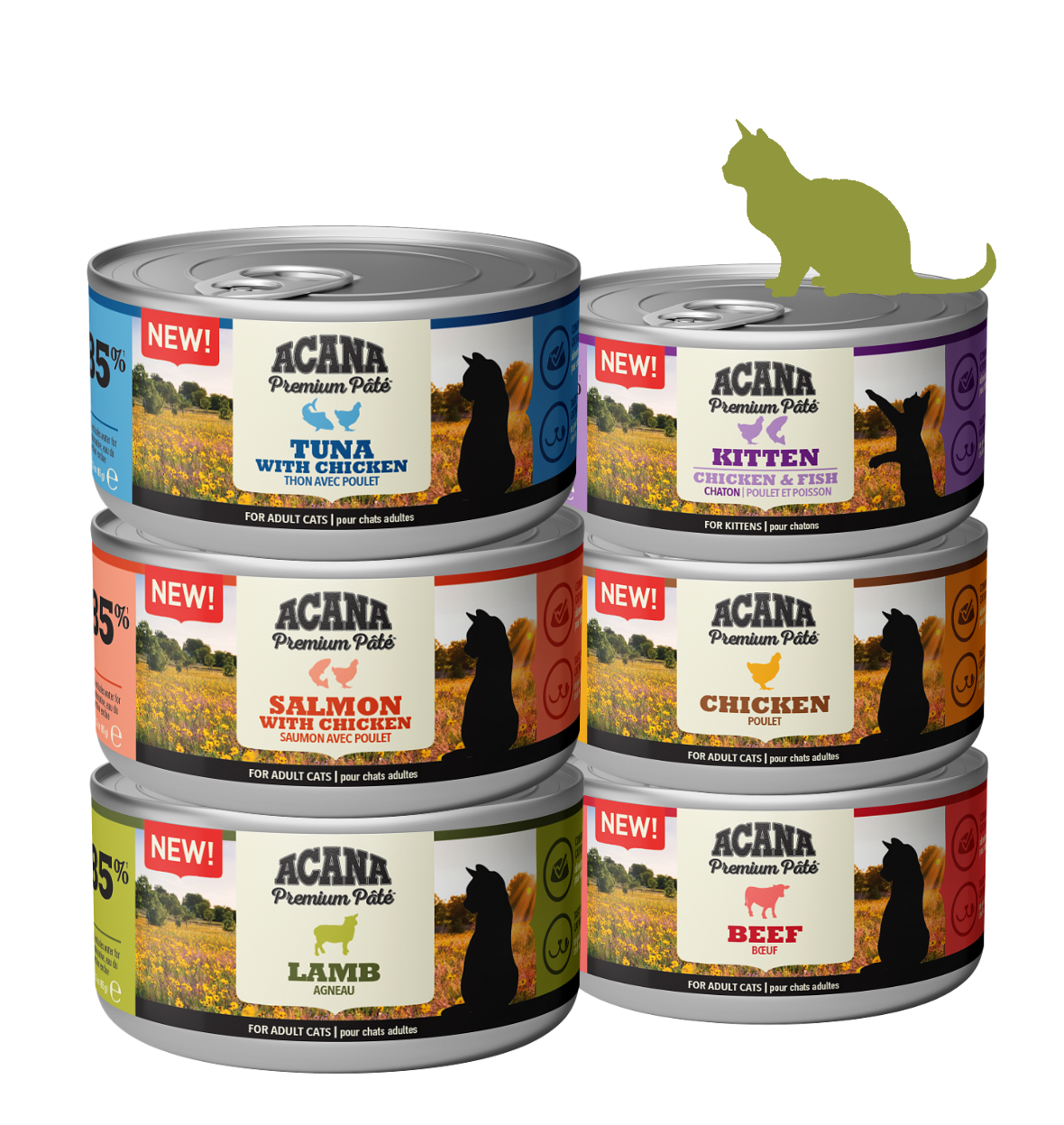 Nuevo Acana Premium Paté, la comida húmeda para gatos de Acana